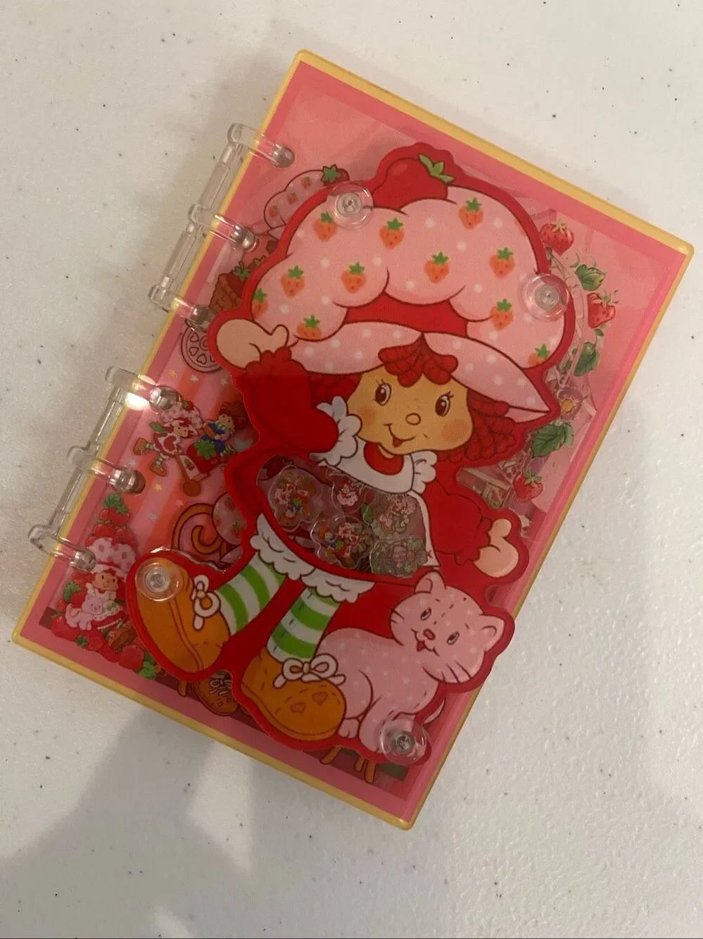 Strawberry Shortcake Acrylic Shaker Notebook